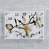 Часы настенные прямоугольные "Орхидея", 25х35 см микс