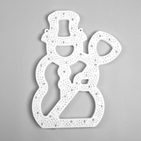 Фигура "Снеговик с метлой" 40х25 см, пластик, 40 LED, 240V МУЛЬТИ