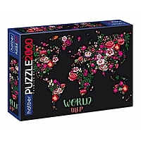 Пазл Flower map Premium 2000 элементов