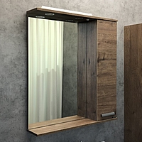 Зеркало-шкаф COMFORTY «Марио-75» цвет дуб темный