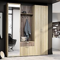 Прихожая «Лира», 1806×364×2170 мм, цвет дуб сонома/дуб сандал