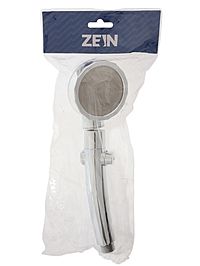 Лейка для душа ZEIN Z0014, пластик/нержавейка, 3 режима, микроскопические точки, цвет хром