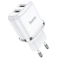 Сетевое зарядное устройство Hoco N4, 2 USB - 2.4 А, белый