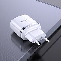 Сетевое зарядное устройство Hoco N4, 2 USB - 2.4 А, белый