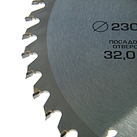 Диск пильный по дереву TUNDRA, точный рез, 230 х 32 мм (кольца на 20, 16), 48 зубьев