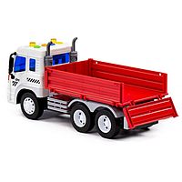 Автомобиль бортовой инерционный «Сити», цвет красный, со светом и звуком