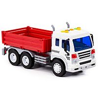 Автомобиль бортовой инерционный «Сити», цвет красный, со светом и звуком