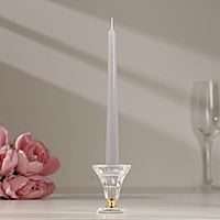 Набор свечей античных, 2,3х 24,5 см, 4 штуки, серая