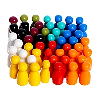 Набор фигурок для изучения счёта "Пешки" 50шт МИКС