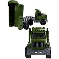 Машинка Тягач Бизон с прицепом военный