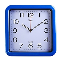 Часы настенные "Классика", квадратные с закруглёнными углами, 30 × 30 см, синие