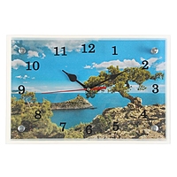 Часы настенные прямоугольные "Крым, море", 20х30 см микс