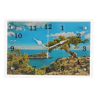 Часы настенные прямоугольные "Крым, море", 20х30 см микс