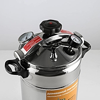 Автоклав-стерилизатор «Домашний погребок», 22 л, манометр, термометр, клапан сброса давления