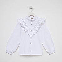 Блузка для девочки MINAKU цвет белый, р-р 134