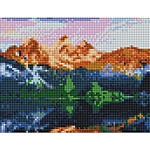 Алмазная мозаика Горный пейзаж с подр. 17х22 см F1-015