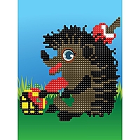 Алмазная мозаика Ежик 20х15 см частичная выкладка 87962