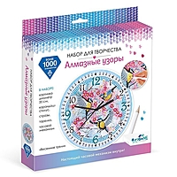 Алмазные узоры. Часы. Весенние трели. 20 см 06550