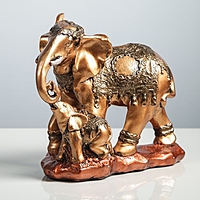 Сувенир "Семья слонов" большой, микс