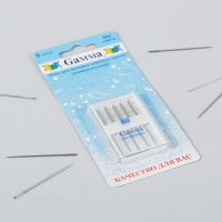 Иглы для бытовых швейных машин № 80, 5шт, универсальные