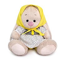 Мягкая игрушка Зайка Ми в платье с косынкой 15 см