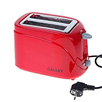 Тостер Galaxy GL 2902, 800 Вт, 6 режимов, съемный поддон для крошек, красный