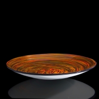 Блюдо интерьерное "Milan Glass", оранжевая