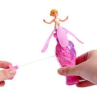 Кукла-юла летающая и парящая «Принцесса», 2 в 1, на заводном механизме