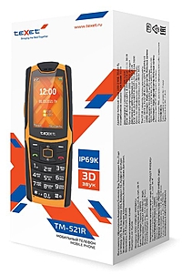 Сотовый телефон Texet TM-521R Black Orange черно-оранжевый