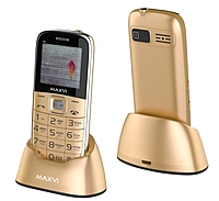 Сотовый телефон Maxvi B6 Gold золотистый