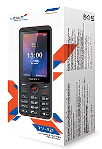 Сотовый телефон Texet TM-321 Black Red черно-красный