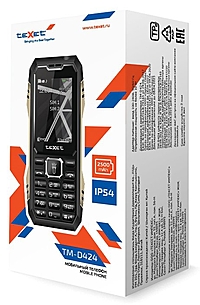 Сотовый телефон Texet TM-D424 Black черный