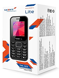 Сотовый телефон Texet TM-122 Black черный