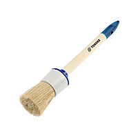 Кисть круглая TUNDRA, натуральная щетина, деревянная рукоятка, № 10, 40 мм
