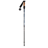 Палка для скандинавской ходьбы телескопическая, 3-х секционная,материал алюминий, до 135см, цвет чёрно-синий