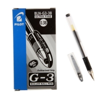 Ручка гелевая Pilot G3, узел 0.38 мм, чернила чёрные