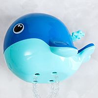 Игрушка брызгалка для игры в ванне «Кит + стаканчики», цвет МИКС