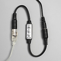 Гирлянда "Конский хвост" 10 нитей по 1 м , IP20, серебристая нить, 100 LED, свечение белое, 8 режимов, 12 В