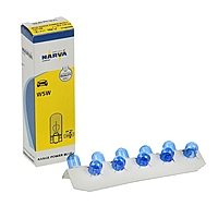 Лампа автомобильная Narva Range Power Blue+, W5W, 12 В, 5 Вт, голубая