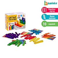 Развивающий сортер "Цветные палочки" по методике Монтессори