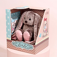 Мягка игрушка "Зайка Li с книжкой" девочка