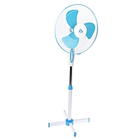 Вентилятор LuazON LOF-01, напольный, 45 Вт, 3 режима, бело-синий