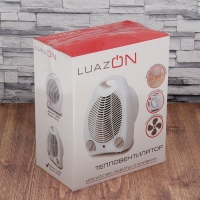 Тепловентилятор LuazON LTO-03, 2 режима, белый