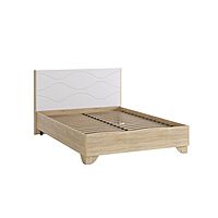 Кровать Зара комфорт с ортопедом 1400х2000 дуб сонома/белый