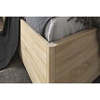 Кровать Зара комфорт с ортопедом 1400х2000 дуб сонома/белый