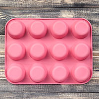 Форма для выпечки "Круг", 12 ячеек, цвета МИКС