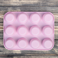 Форма для выпечки "Круг", 12 ячеек, цвета МИКС