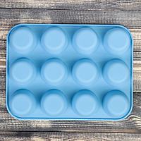 Форма для выпечки "Круг", 12 ячеек, цвета МИКС