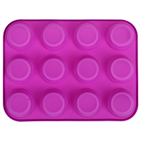 Форма для выпечки "Круг", 12 ячеек, цвета МИКС