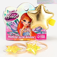 Набор для волос резинка 2 шт. и заколка "Звезда" МИКС, WINX